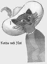 Logo Katze mit Hut
